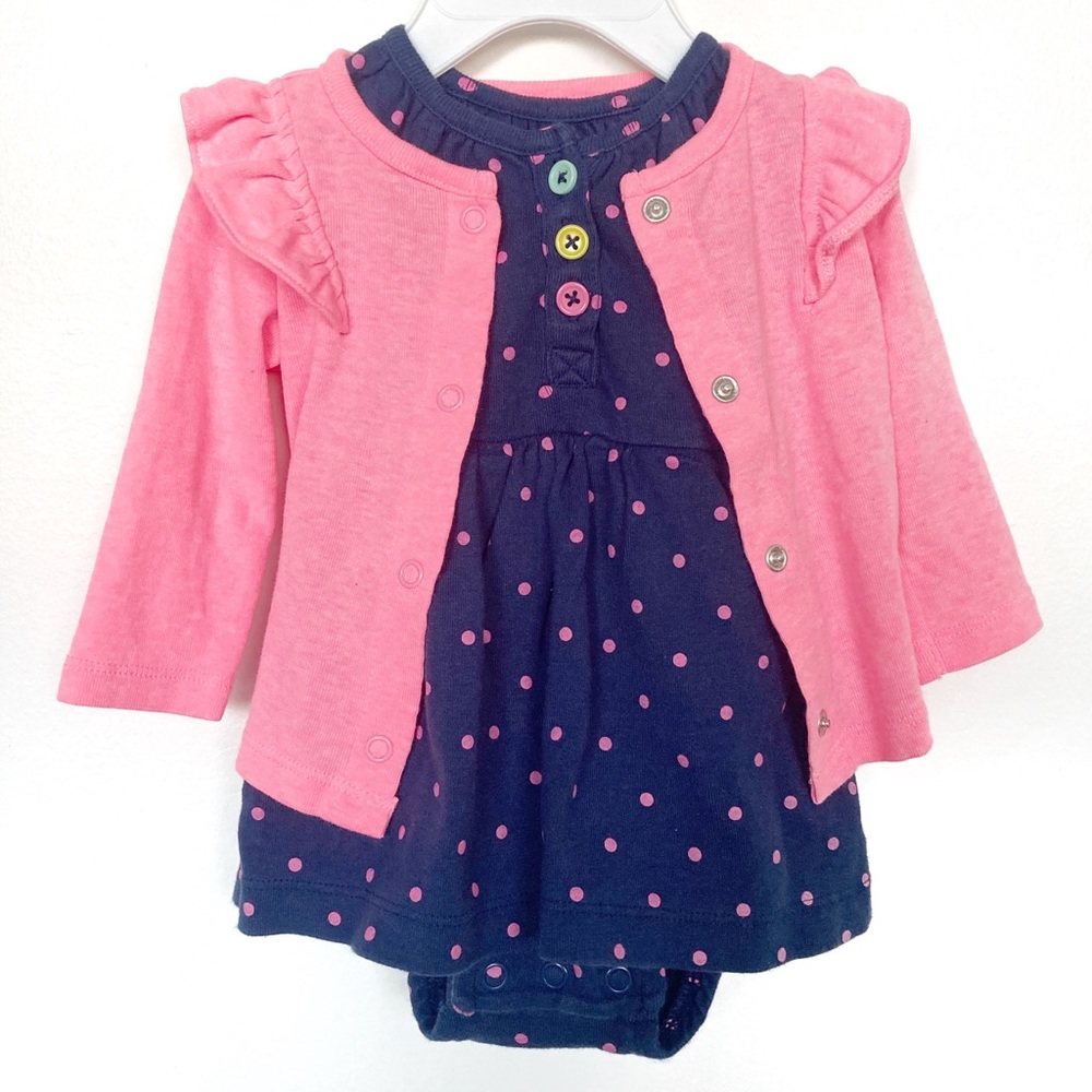 Carter’s girl 3 month set dress and cardigan